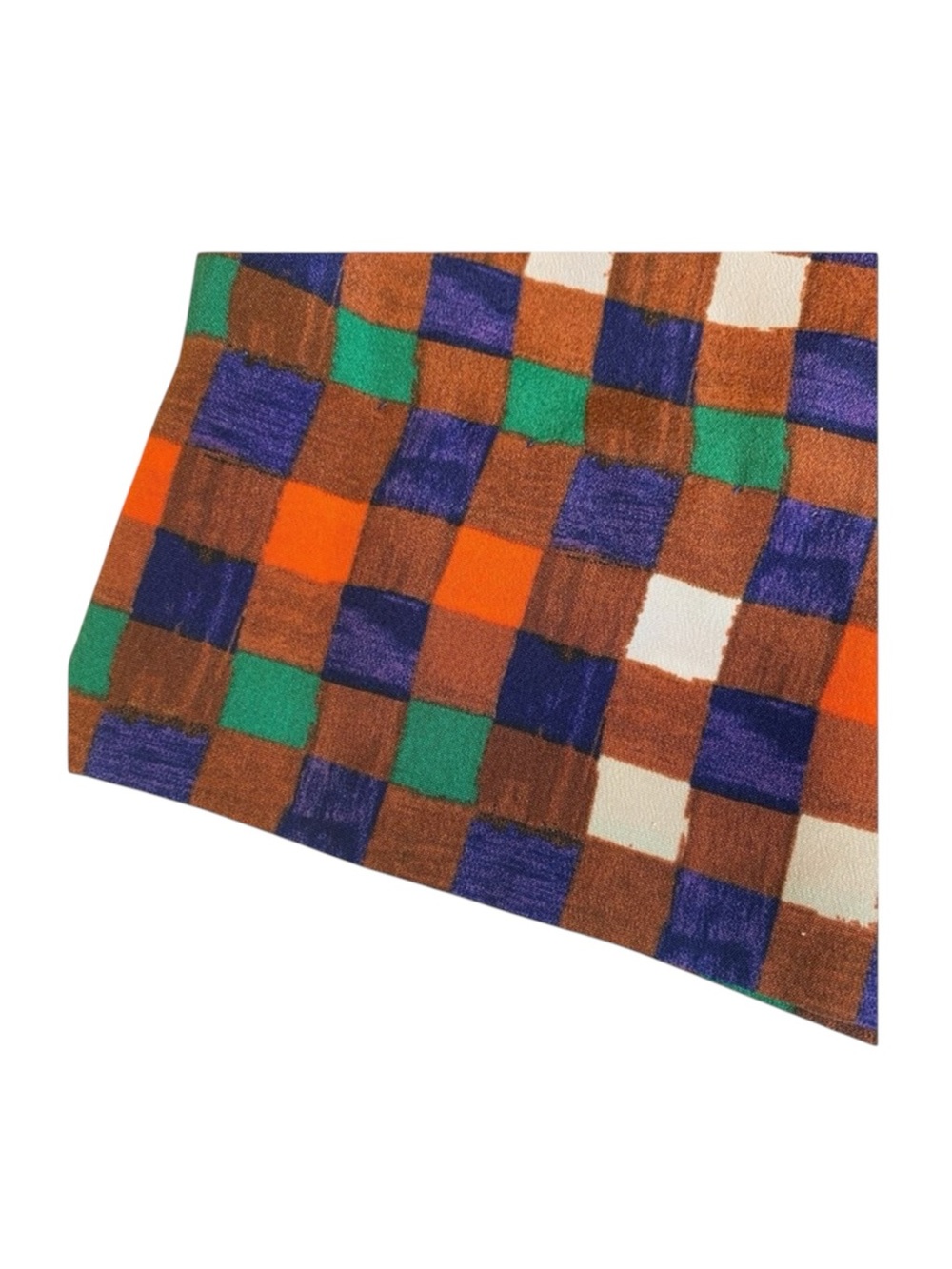 Duro Olowu 𑁍 Window Pane Print Plaid Shorts 𑁍 Wild Red Multicolor 𑁍 XS S 4 𑁍 - Picture 5 of 16
